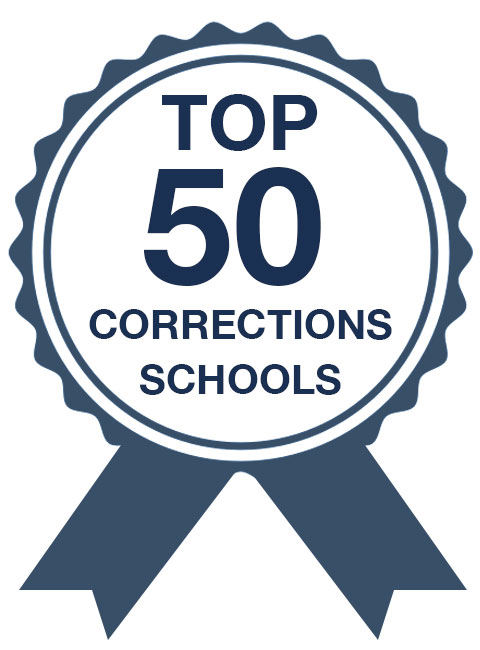 Top 50 Corrections Schools Badge